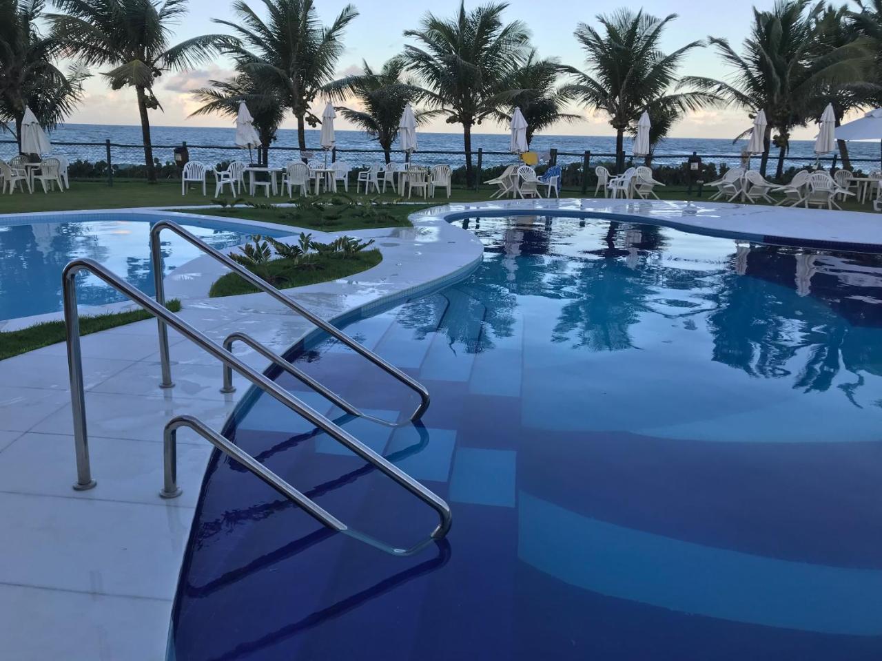 Flat Guarajuba Beira Da Praia Pe Na Areia Eksteriør bilde