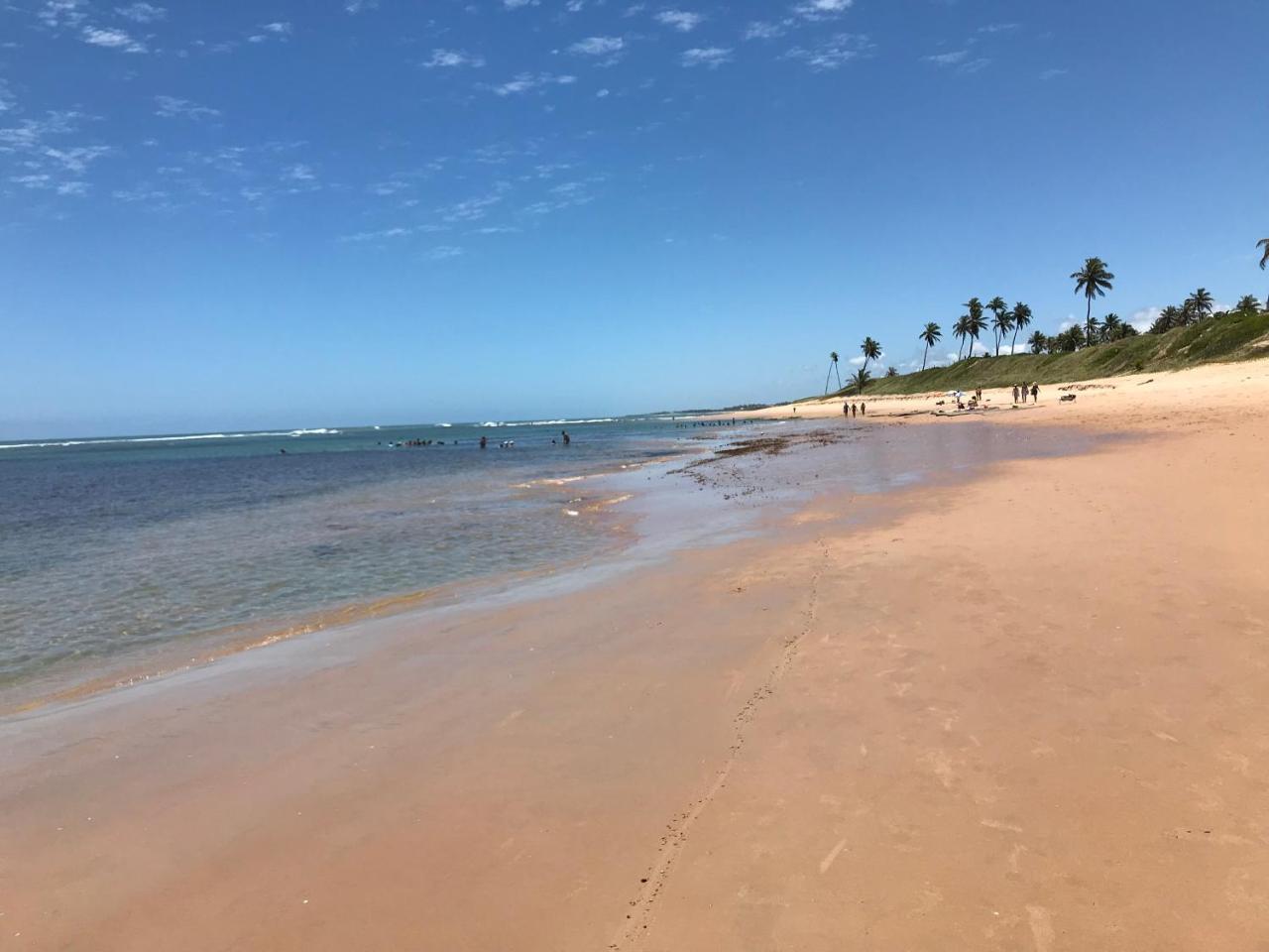 Flat Guarajuba Beira Da Praia Pe Na Areia Eksteriør bilde