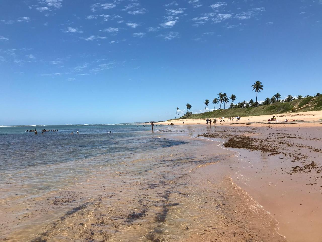 Flat Guarajuba Beira Da Praia Pe Na Areia Eksteriør bilde