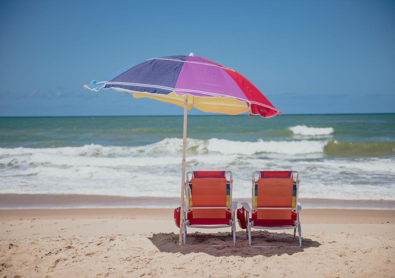 Flat Guarajuba Beira Da Praia Pe Na Areia Eksteriør bilde