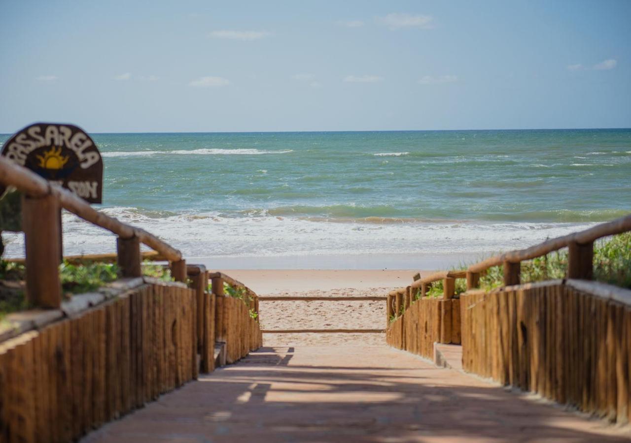 Flat Guarajuba Beira Da Praia Pe Na Areia Eksteriør bilde