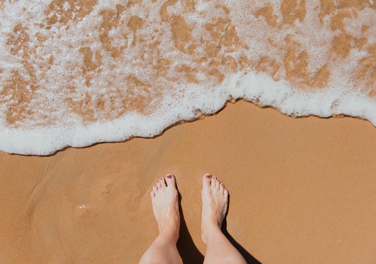 Flat Guarajuba Beira Da Praia Pe Na Areia Eksteriør bilde